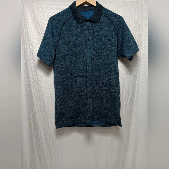 Lululemon Men's Metel Vent Tech Short Sleeve Polo.  M - Picture 2 of 7